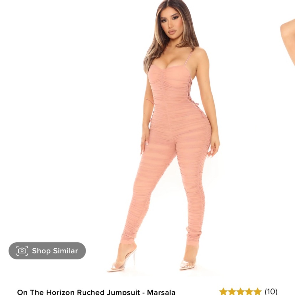 On The horizon Ruched Jumpsuit